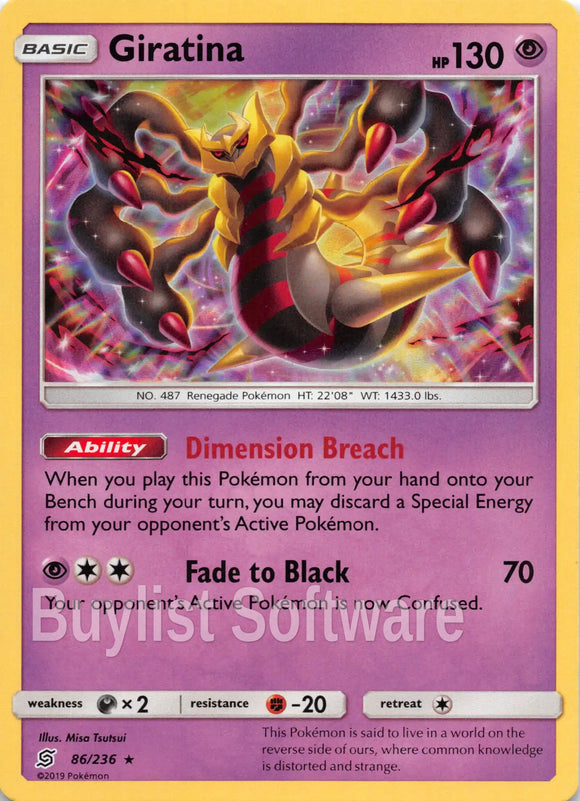 Giratina [86/236] [Unified Minds] Holofoil