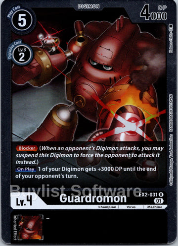 Guardromon [EX2-031] [Digital Hazard] Foil