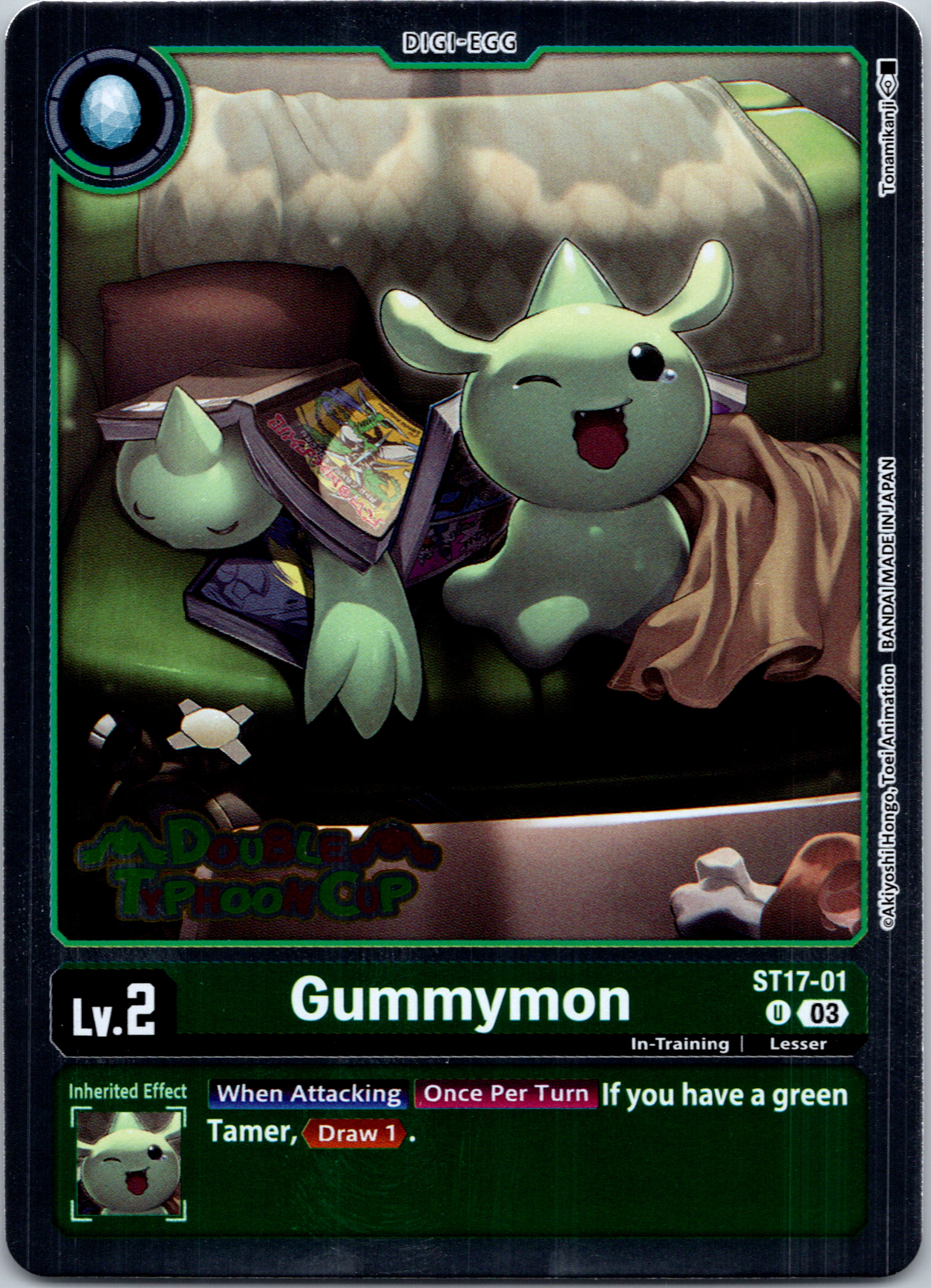 Gummymon [ST17-01-U] [Starter Deck 17: Double Typhoon Advanced Deck Set Pre-Release Cards] Foil