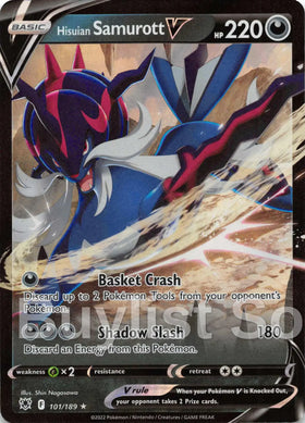 Hisuian Samurott V [101/189] [Astral Radiance] Holofoil