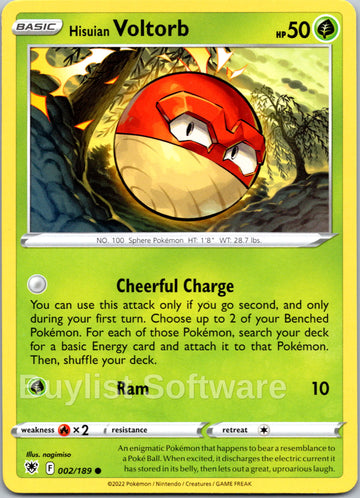 Hisuian Voltorb [002/189] [Astral Radiance]