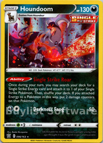 Houndoom (096/163) [Sword & Shield: Battle Styles]