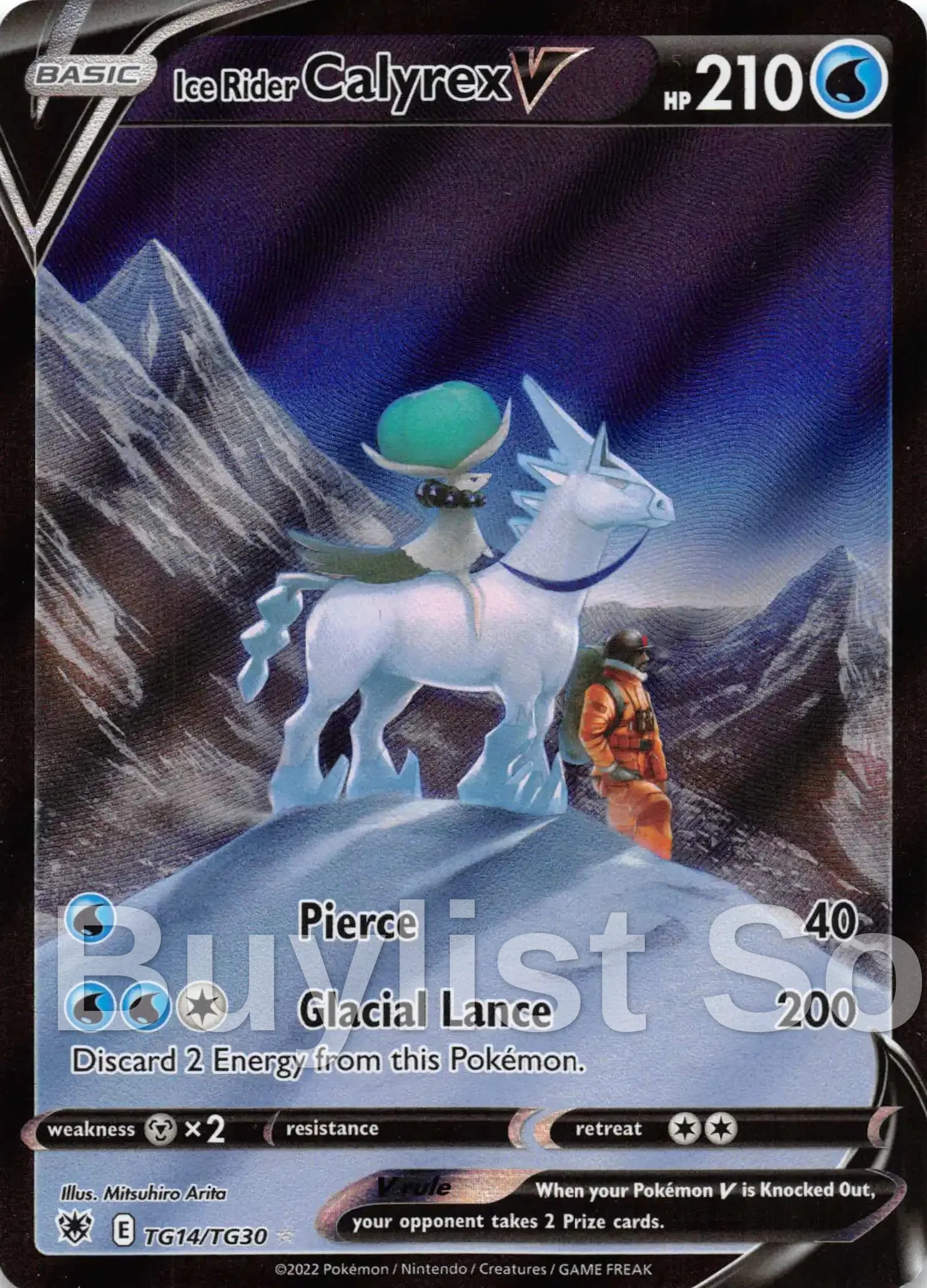 Ice Rider Calyrex V [TG14/TG30] [Astral Radiance Trainer Gallery] Holofoil