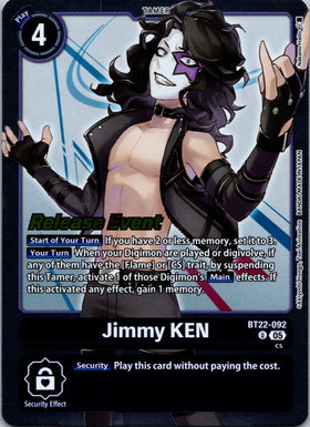 Jimmy KEN [BT22-092 U] [Cyber Eden Release Event Cards] Foil