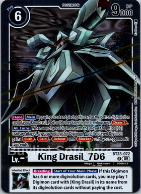 King Drasil_7D6 [BT23-072 R] [Hackers' Slumber] Foil