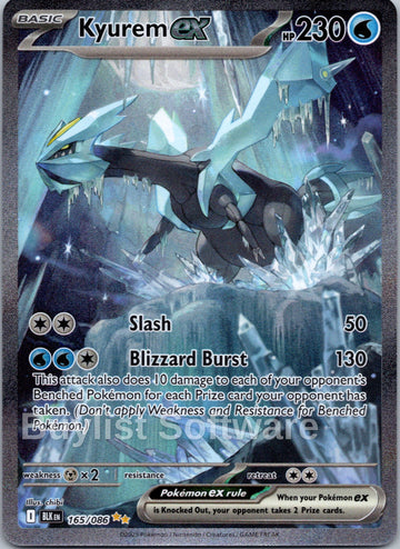 Kyurem ex [165/086] [Black Bolt] Holofoil