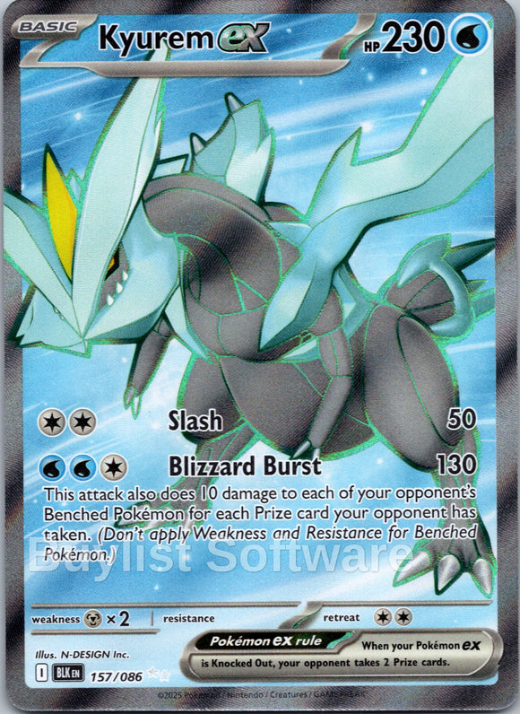 Kyurem ex  [157/086] [Black Bolt] Holofoil