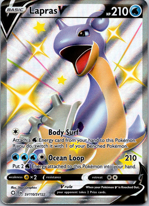 Lapras V [SV110/SV122] [Shining Fates: Shiny Vault] Holofoil