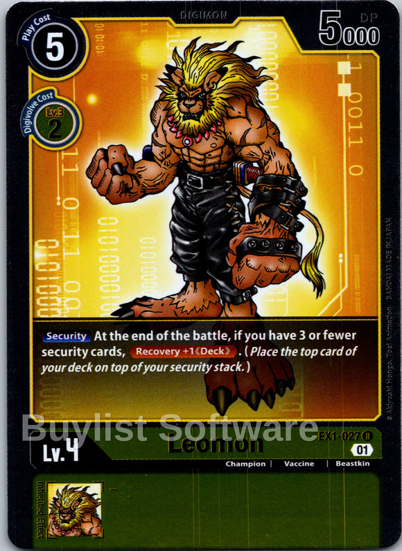 Leomon [EX1-027] [Classic Collection] Foil