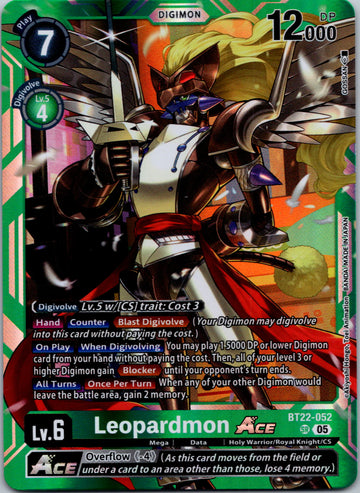 Leopardmon ACE [BT22-052 SR] [Cyber Eden] Foil