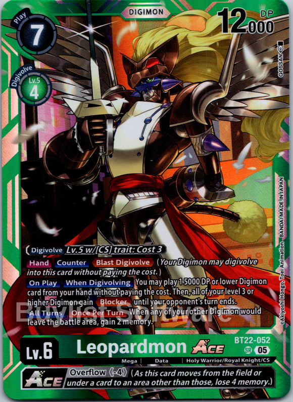 Leopardmon ACE [BT22-052 SR] [Cyber Eden] Foil