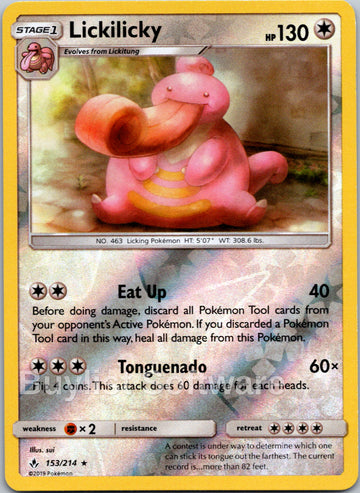 Lickilicky [153/214] [Unbroken Bonds] Reverse Holofoil