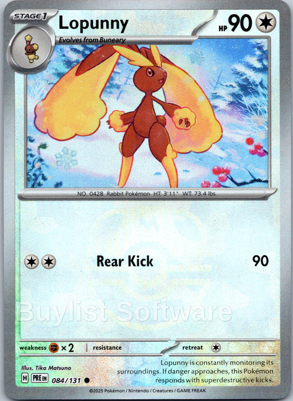 Lopunny (Master Ball Pattern) [084/131] [Prismatic Evolutions] Holofoil