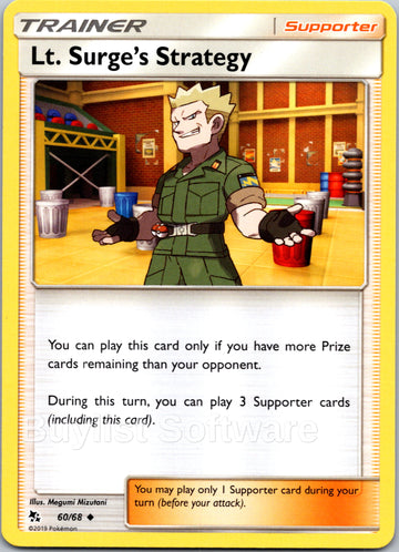 Lt. Surge's Strategy [60/68] [Hidden Fates] Reverse Holofoil