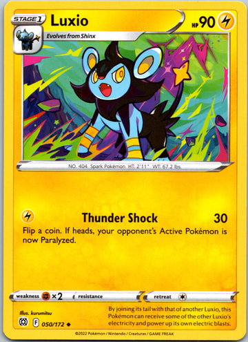 Luxio [050/172] [Brilliant Stars] Reverse Holofoil