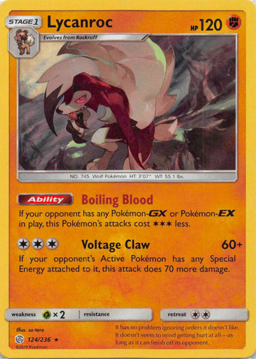 Lycanroc [124/236] [Cosmic Eclipse] Holofoil