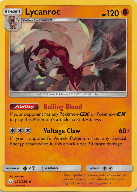 Lycanroc [124/236] [Cosmic Eclipse] Holofoil