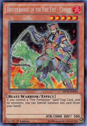 Brotherhood of the Fire Fist - Coyote [MP14-EN054] Secret Rare