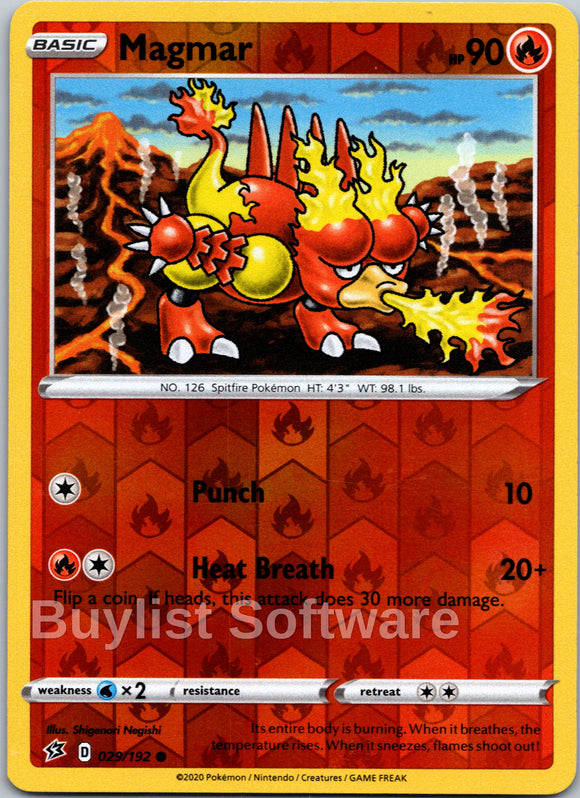 Magmar [029/192] [Rebel Clash] Reverse Holofoil