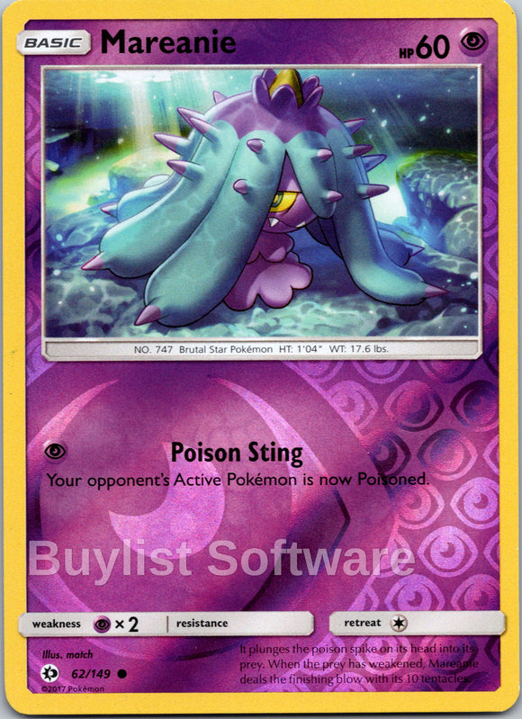 Mareanie [62/149] [Sun & Moon Base Set] Reverse Holofoil