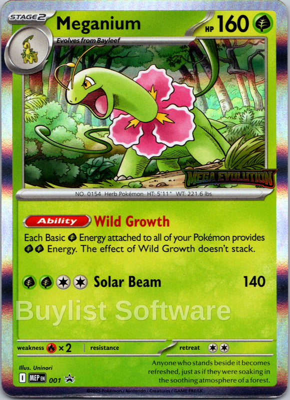 Meganium (Mega Evolution Stamped) [001] [Mega Evolution Promo]