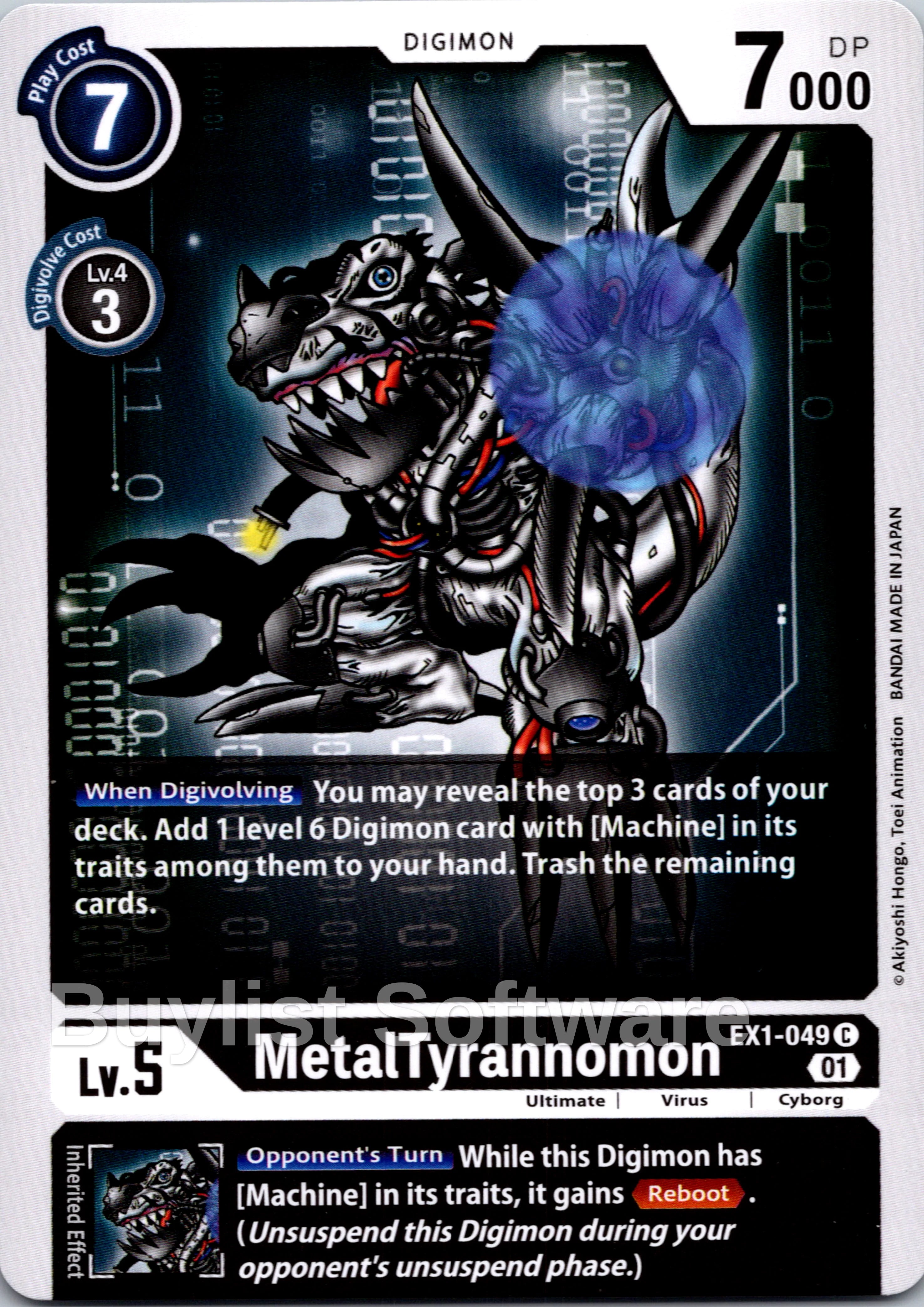 MetalTyrannomon [EX1-049 C] [Classic Collection]