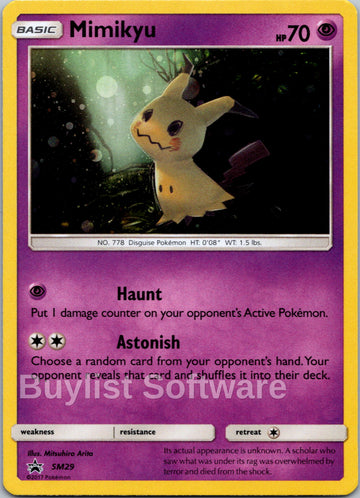 Mimikyu [SM29] [SM Promos] Holofoil