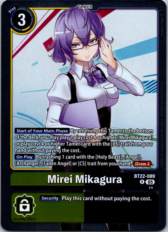 Mirei Mikagura [BT22-089 R] [Cyber Eden] Foil