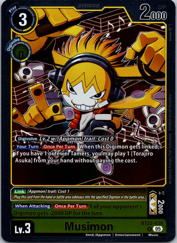 Musimon [BT22-030 R] [Cyber Eden] Foil