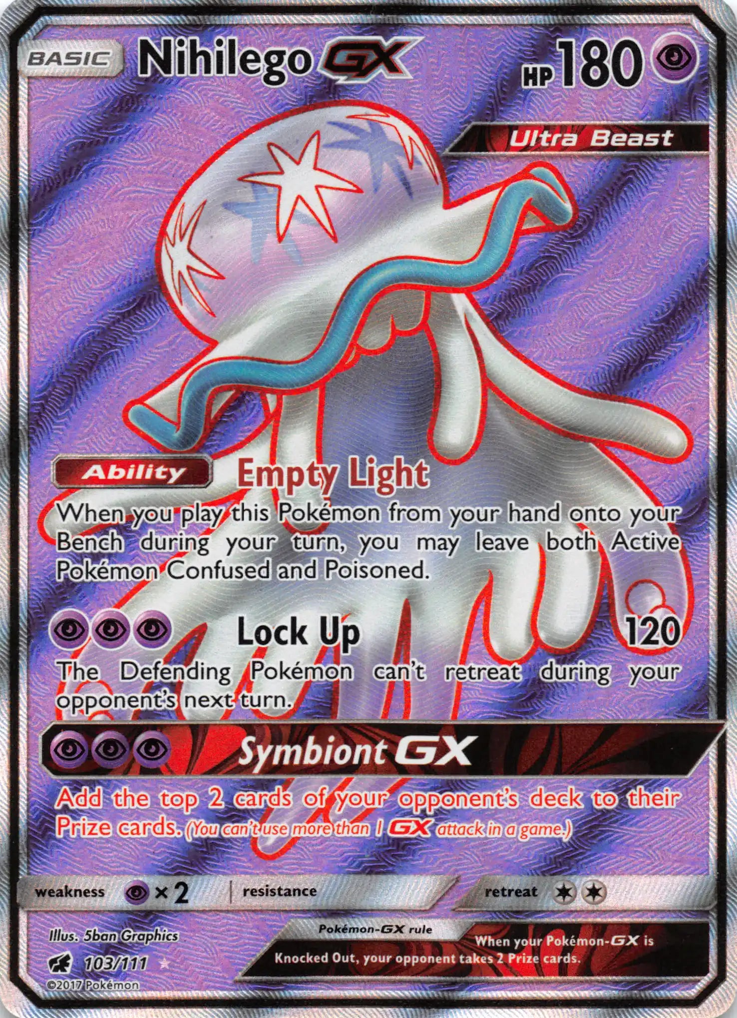 Nihilego GX (Full Art) [103/111] [Crimson Invasion] Holofoil