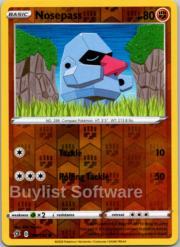 Nosepass [096/192] [Rebel Clash] Reverse Holofoil
