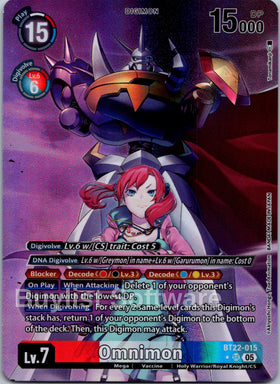 Omnimon (Alternate Art) [BT22-015 SR] [Cyber Eden] Foil