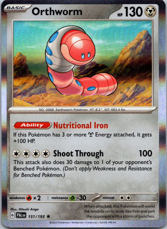 Orthworm [151/193] [Paldea Evolved] Holofoil