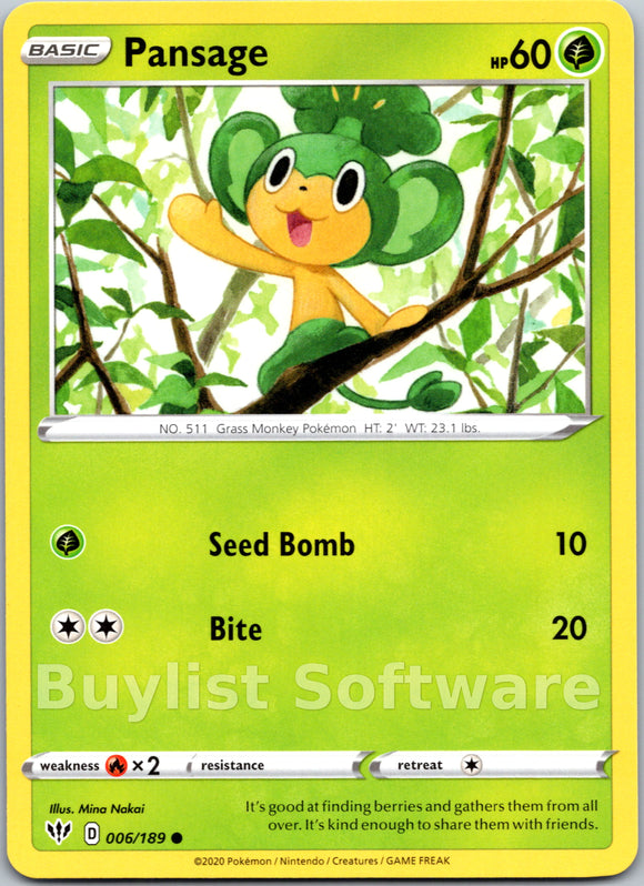 Pansage [006/189] [Darkness Ablaze]