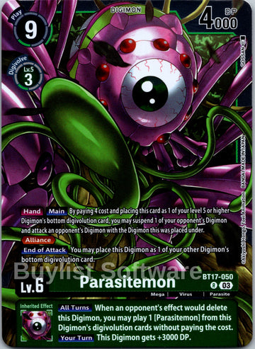 Parasitemon [BT17-050-R] [Secret Crisis] Foil