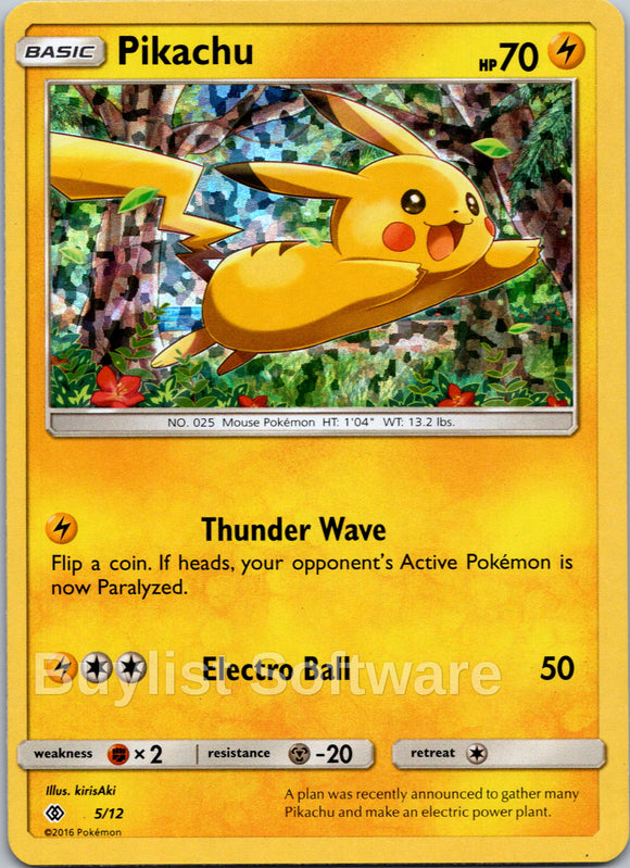 Pikachu - 5/12 [005/012] [McDonald's Promos 2017] Holofoil