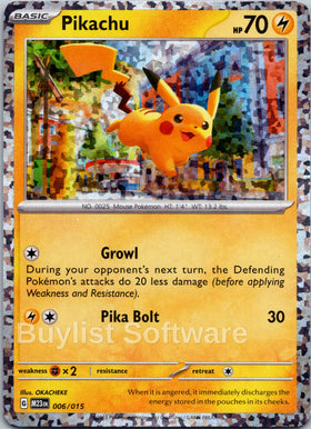Pikachu [006/015] [McDonald's Promos 2023] Holofoil