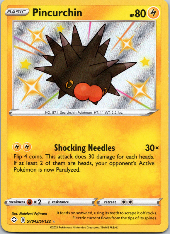 Pincurchin [SV043/SV122] [Shining Fates: Shiny Vault] Holofoil