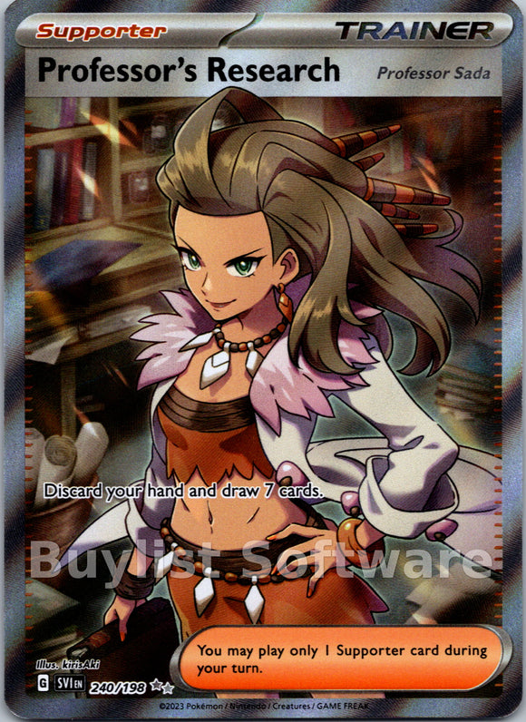 Professor's Research - 240/198 [240] - (SV01 Scarlet & Violet Base Set) Holofoil