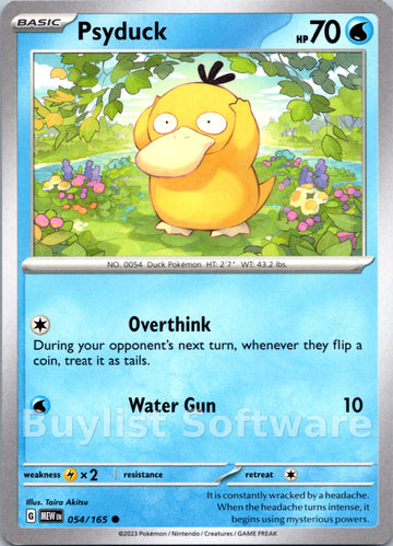Psyduck (054/165) [Scarlet & Violet:  151]