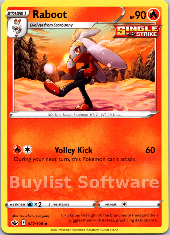 Raboot (027/198) [Sword & Shield: Chilling Reign]