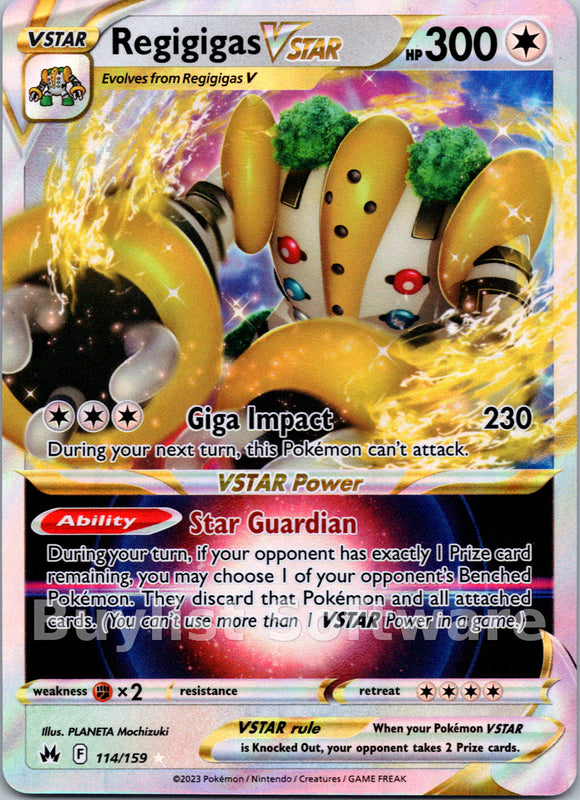 Regigigas VSTAR (114/159) [Sword & Shield: Crown Zenith]