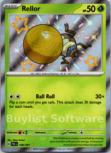 Rellor [108/091] - (Paldean Fates) Holofoil