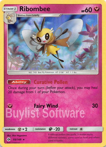 Ribombee [93/149] [Sun & Moon Base Set] Holofoil