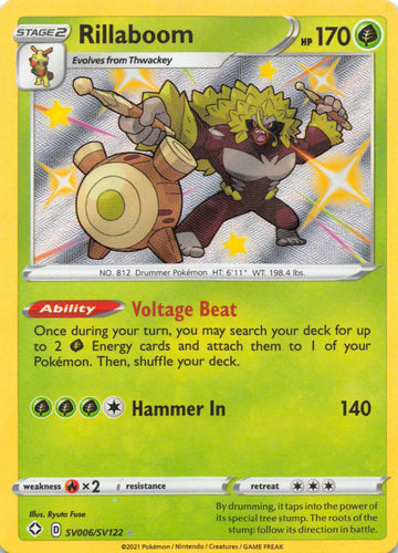 Rillaboom [SV006/SV122] [Shining Fates: Shiny Vault] Holofoil