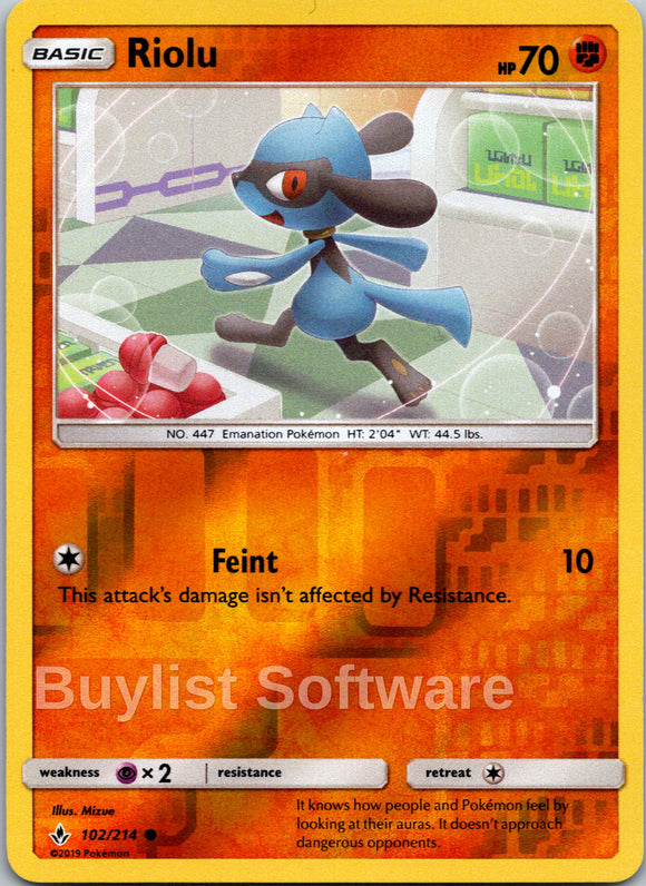 Riolu [102/214] [Unbroken Bonds] Reverse Holofoil