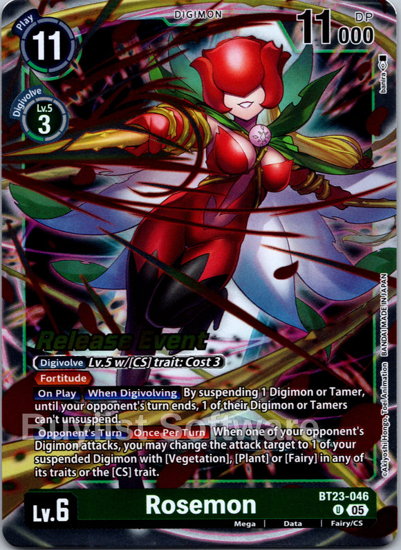 Rosemon [BT23-046 U] [Hackers' Slumber Release Event Cards]