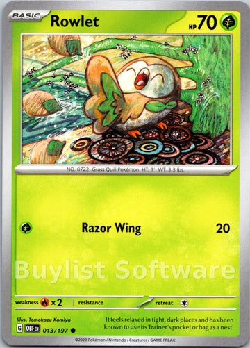 Rowlet (013/197) [Scarlet & Violet: Obsidian Flames]