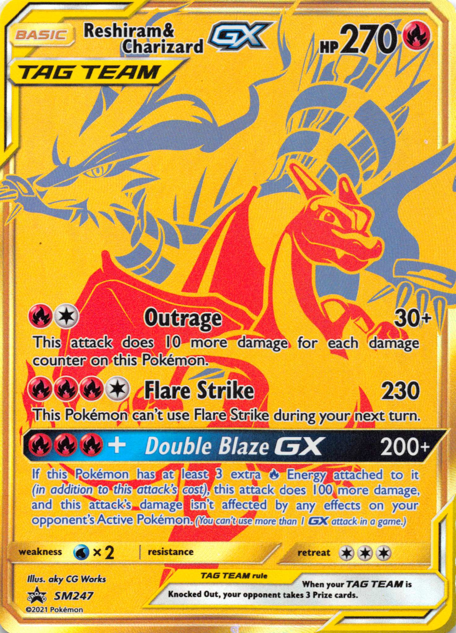 Reshiram & Charizard GX (SM247)