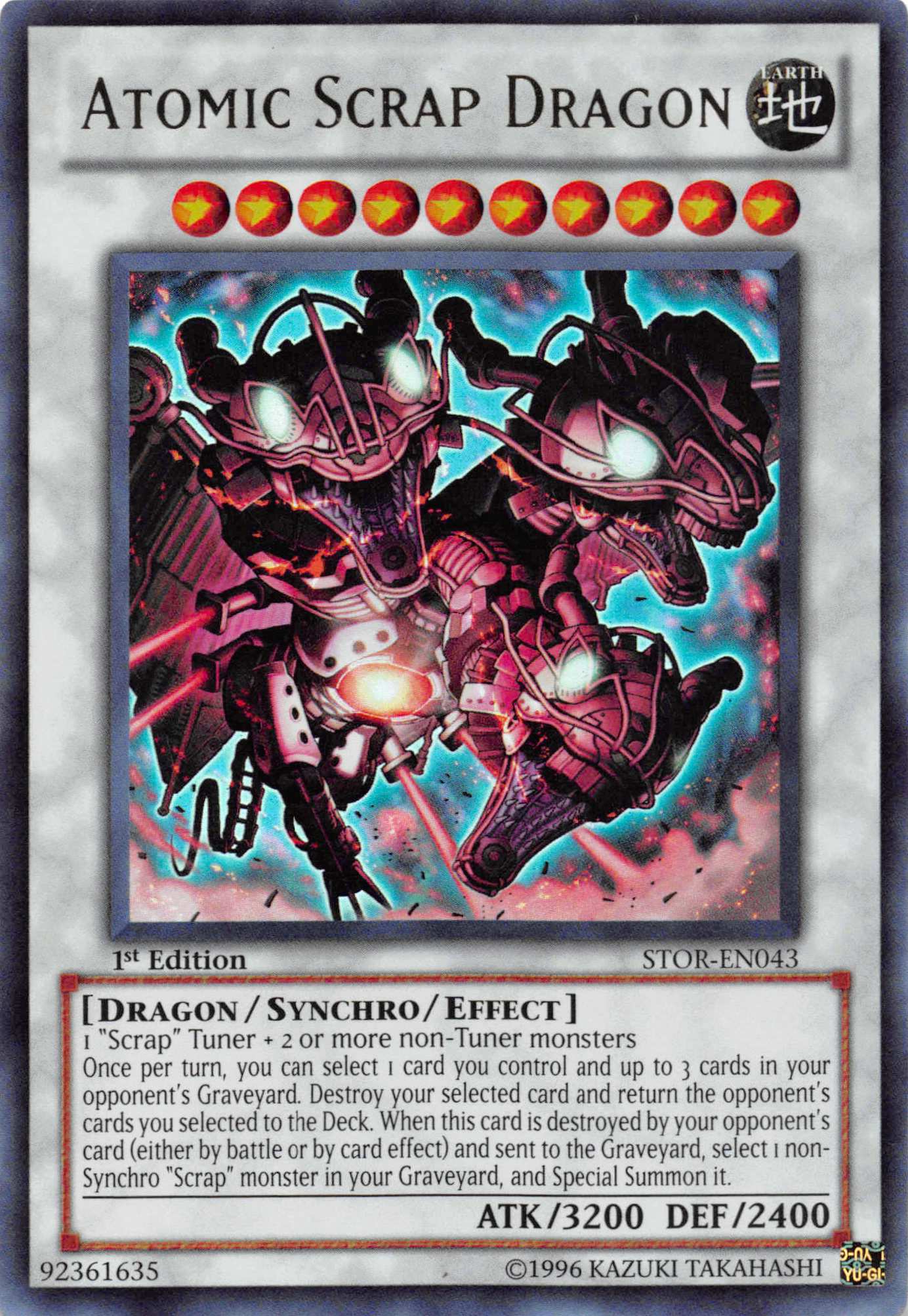 Atomic Scrap Dragon [STOR-EN043] - (Ultra Rare) 1st Edition